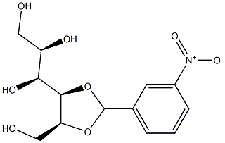 4-O,5-O-(3-Nitrobenzylidene)-L-glucitol 结构式