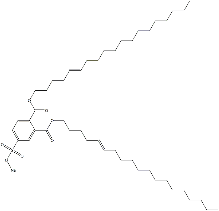 4-(Sodiosulfo)phthalic acid di(5-nonadecenyl) ester 结构式