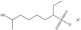8-Hydroxynonane-3-sulfonic acid potassium salt 结构式