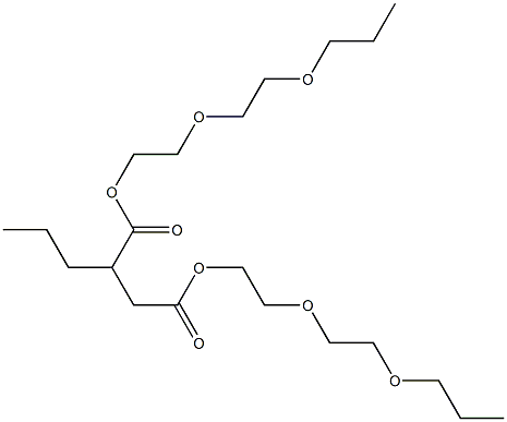 Pentane-1,2-dicarboxylic acid bis[2-(2-propoxyethoxy)ethyl] ester 结构式
