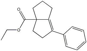 1-Phenyl-2,3,3a,4,5,6-hexahydropentalene-3a-carboxylic acid ethyl ester 结构式
