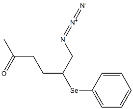 6-Azido-5-phenylseleno-2-hexanone 结构式