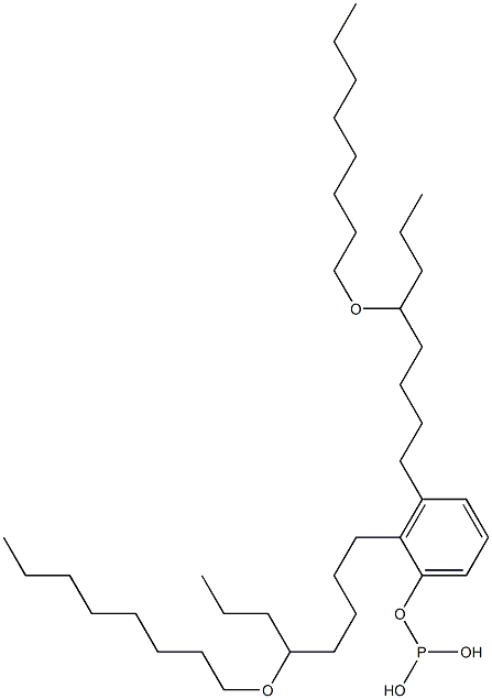 Phosphorous acid bis[5-(octyloxy)octyl]phenyl ester 结构式