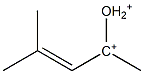 2-Oxonio-4-methyl-3-penten-2-ylium 结构式