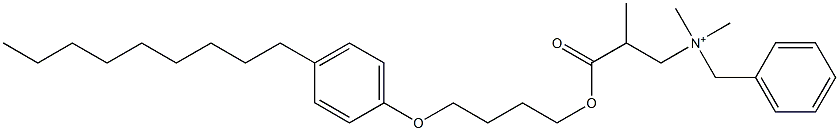 N,N-Dimethyl-N-benzyl-N-[2-[[4-(4-nonylphenyloxy)butyl]oxycarbonyl]propyl]aminium 结构式