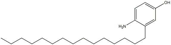 3-Pentadecyl-4-aminophenol 结构式