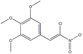 3,4,5-Trimethoxy-1-(2-chloro-2-nitrovinyl)benzene 结构式