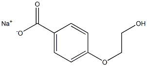 p-(2-Hydroxyethoxy)benzoic acid sodium salt 结构式