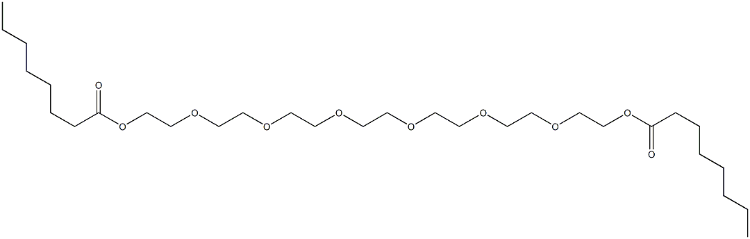 2,2'-[1,2-Ethanediylbis[oxy(2,1-ethanediyl)oxy(2,1-ethanediyl)oxy]]bis(ethanol octanoate) 结构式