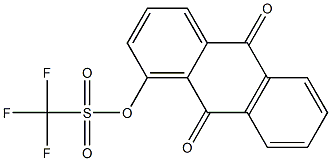 Trifluoromethanesulfonic acid (9,10-dihydro-9,10-dioxoanthracen)-1-yl ester 结构式