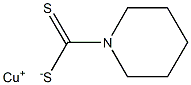 1-Piperidinecarbodithioic acid copper(I) salt 结构式