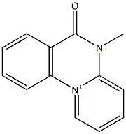 5-Methyl-6-oxo-6H-pyrido[1,2-a]quinazolin-11-ium 结构式