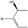 (3E,2S)-3-Bromo-3-penten-2-ol 结构式