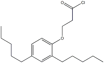 3-(2,4-Diamylphenoxy)propanoic acid chloride 结构式