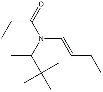 N-(1-Butenyl)-N-(1,2,2-trimethylpropyl)propanamide 结构式