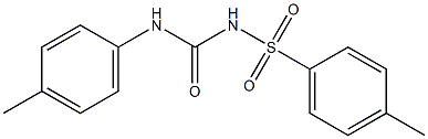 1-(p-Tolylsulfonyl)-3-(4-methylphenyl)urea 结构式