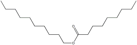 Pelargonic acid decyl ester 结构式