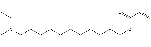 Methacrylic acid 11-(diethylamino)undecyl ester 结构式