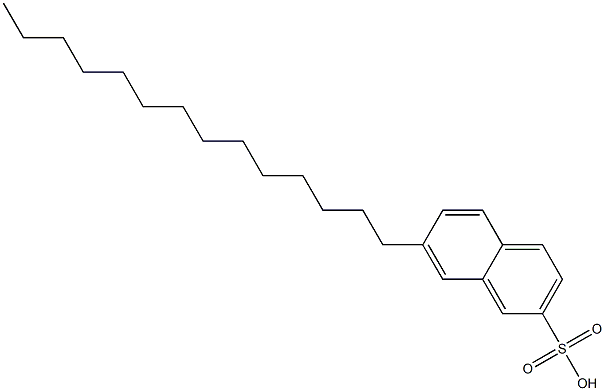 7-Tetradecyl-2-naphthalenesulfonic acid 结构式