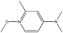 4-(Dimethylamino)-2-methyl-1-methoxypyridinium 结构式