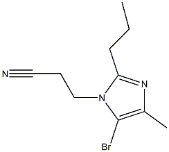 5-Bromo-1-(2-cyanoethyl)-4-methyl-2-propyl-1H-imidazole 结构式