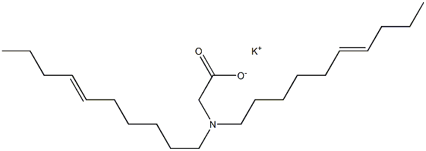 N,N-Di(6-decenyl)aminoacetic acid potassium salt 结构式