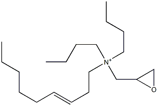 N,N-Dibutyl-N-(3-nonenyl)-2-oxiranemethanaminium 结构式