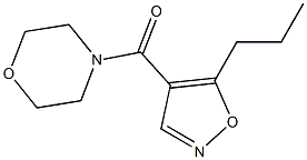 4-(Morpholinocarbonyl)-5-propylisoxazole 结构式