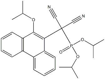 [9-(Isopropyloxy)phenanthren-10-yl]dicyanomethylphosphonic acid diisopropyl ester 结构式