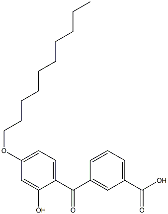 3-(4-Decyloxy-2-hydroxybenzoyl)benzoic acid 结构式