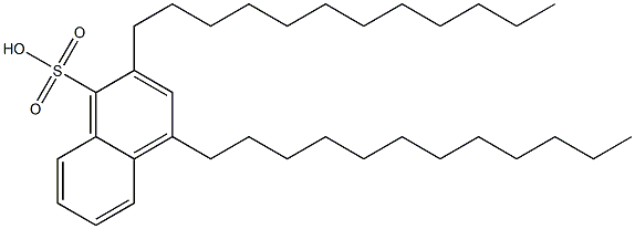 2,4-Didodecyl-1-naphthalenesulfonic acid 结构式
