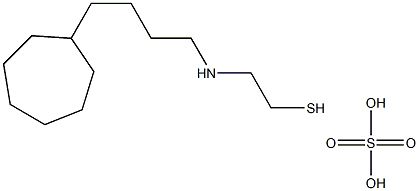 2-(4-Cycloheptylbutyl)aminoethanethiol sulfate 结构式