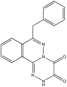 7-Benzyl-2H-[1,2,4]triazino[3,4-a]phthalazine-3,4-dione 结构式