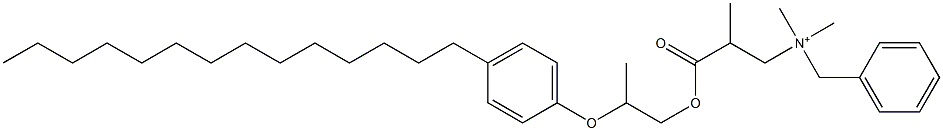 N,N-Dimethyl-N-benzyl-N-[2-[[2-(4-tetradecylphenyloxy)propyl]oxycarbonyl]propyl]aminium 结构式