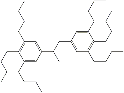 5,5'-(1,2-Propanediyl)bis(1,2,3-tributylbenzene) 结构式