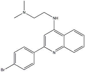 4-(2-Dimethylaminoethylamino)-2-(4-bromophenyl)quinoline 结构式