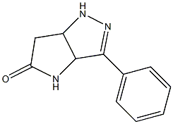 1,3a,4,6a-Tetrahydro-3-phenylpyrrolo[3,2-c]pyrazol-5(6H)-one 结构式