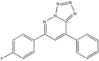 6-(4-Fluorophenyl)-8-phenyltetrazolo[1,5-b]pyridazine 结构式