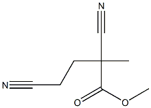 2-Methyl-2,4-dicyanobutyric acid methyl ester 结构式