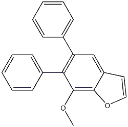 5-Phenyl-6-phenyl-7-methoxybenzofuran 结构式