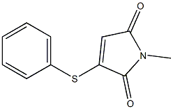 3-Phenylthio-1-methyl-1H-pyrrole-2,5-dione 结构式