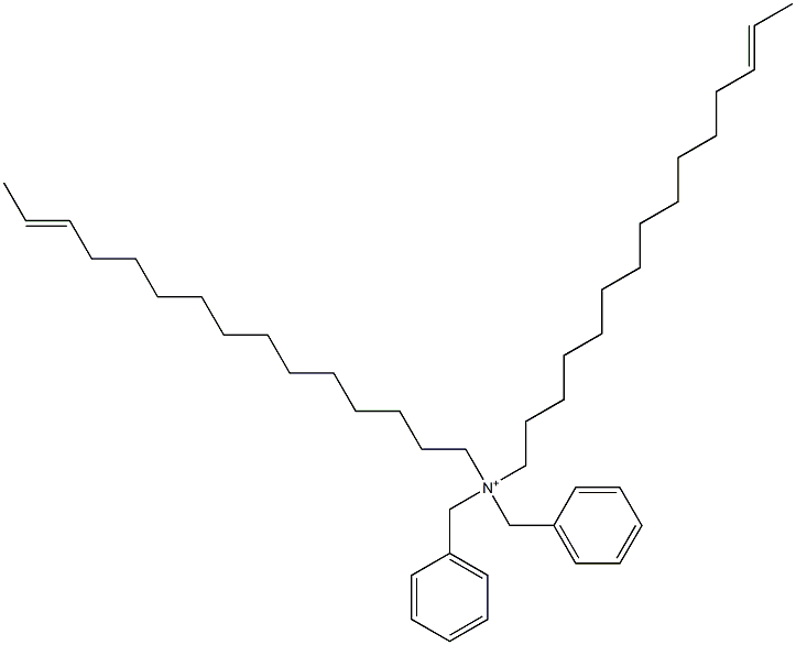 Di(13-pentadecenyl)dibenzylaminium 结构式