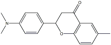 2-(4-Dimethylaminophenyl)-6-methylchroman-4-one 结构式