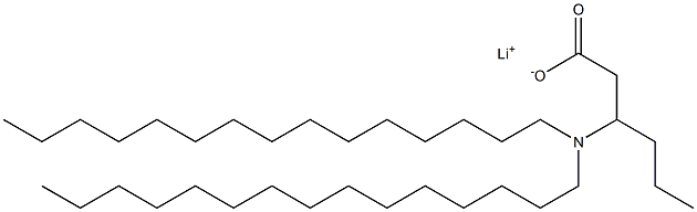 3-(Dipentadecylamino)hexanoic acid lithium salt 结构式