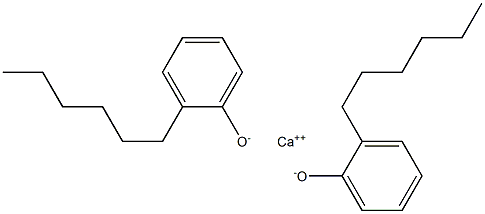 Calcium bis(2-hexylphenolate) 结构式