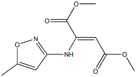 2-[(5-Methylisoxazol-3-yl)amino]fumaric acid dimethyl ester 结构式