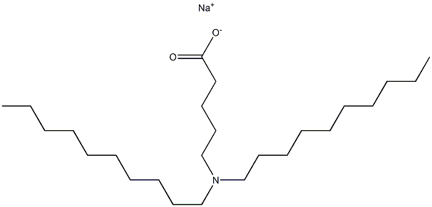 5-(Didecylamino)valeric acid sodium salt 结构式