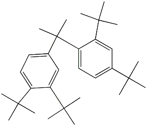 2-(2,4-Di-tert-butylphenyl)-2-(3,4-di-tert-butylphenyl)propane 结构式