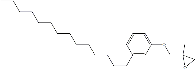 3-Tetradecylphenyl 2-methylglycidyl ether 结构式