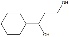 1-Cyclohexylpropane-1,3-diol 结构式